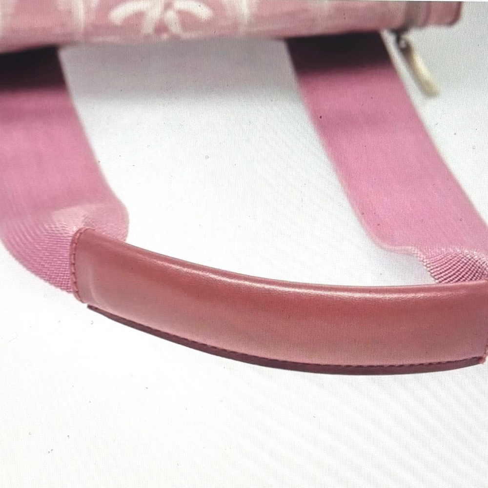 CHANEL Pink Quilted Logo Nylon Backpack - Picture 7 of 13